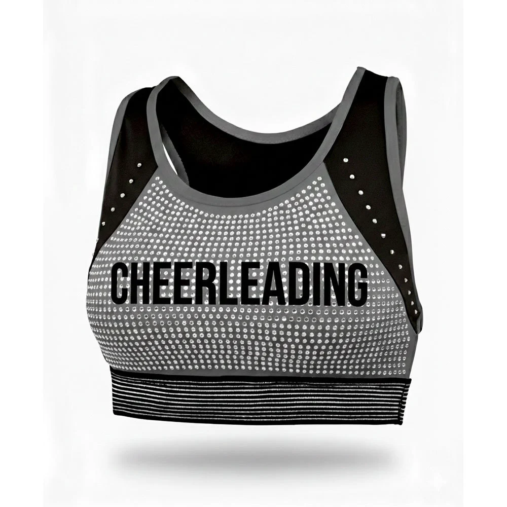 Pakistan Manufacture Cheer Sports Bra Soft Elastic Fit Athletic Design For Cheer Practice Dance And Fitness