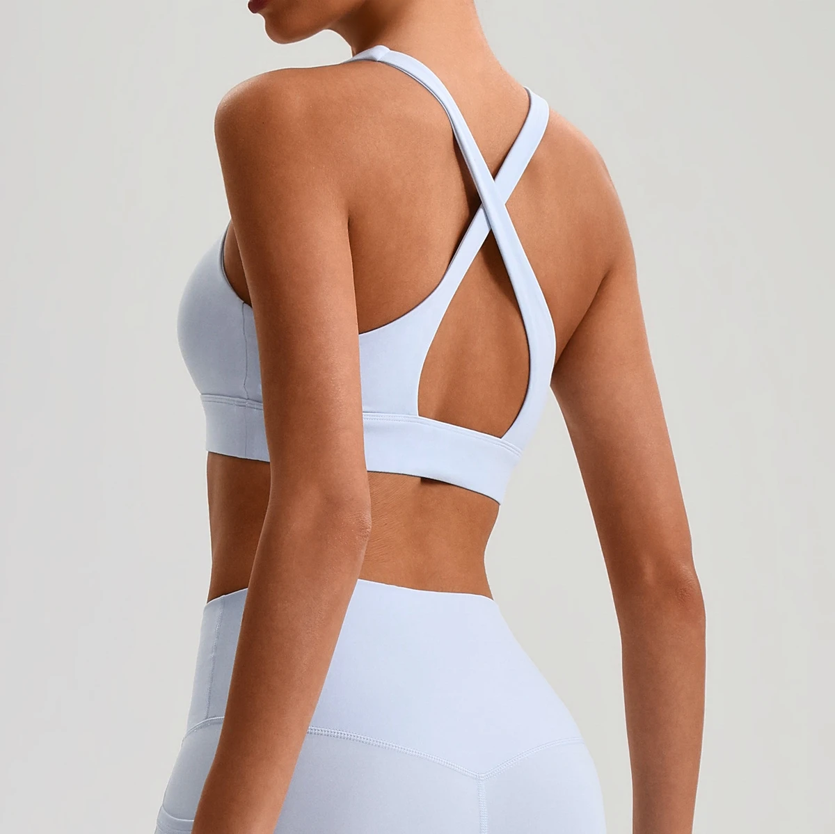2026 Top Selling Gym Soft Breathable High Impact Beauty Back Spaghetti Strap High Support Sports Bras