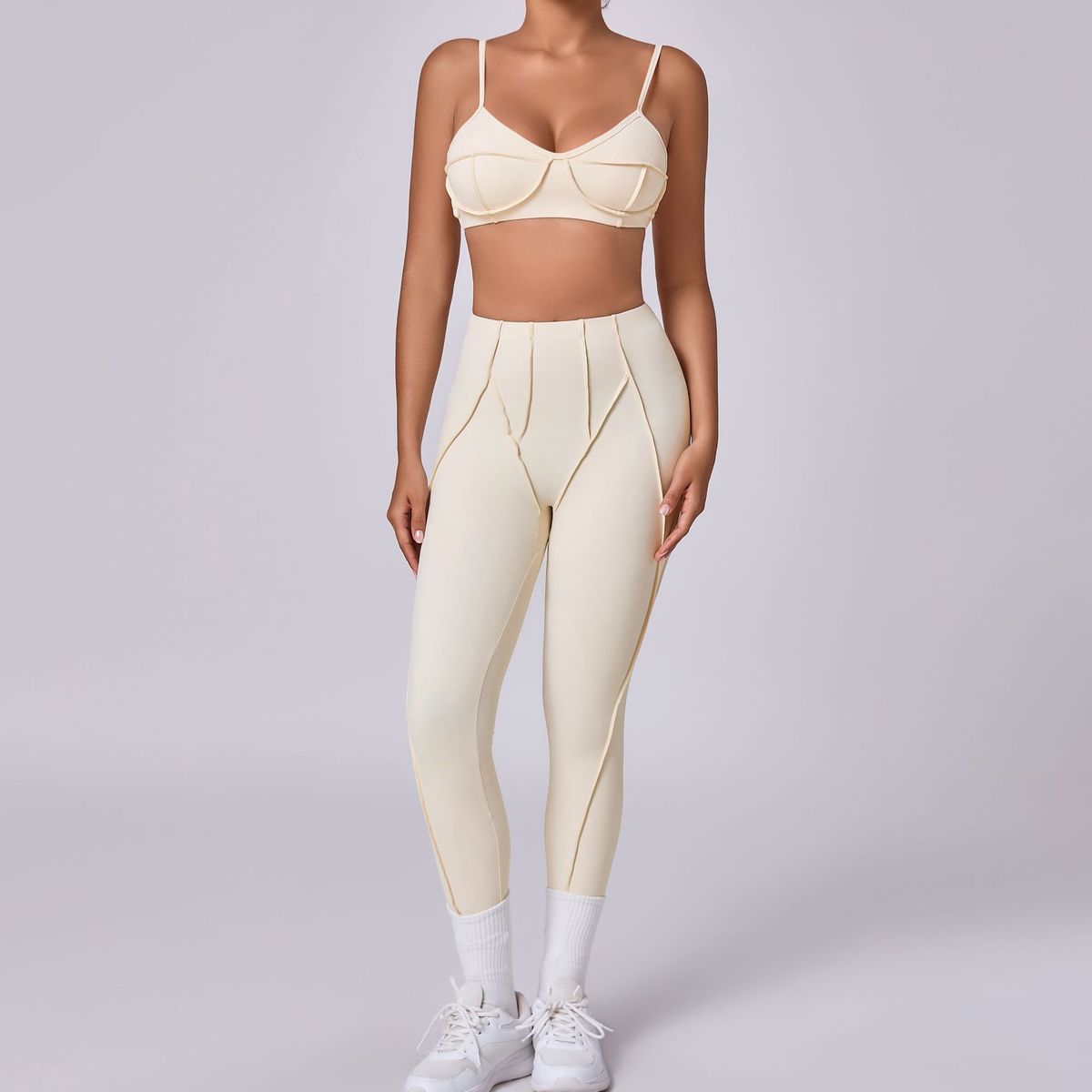 Autumn Winter Women Yoga Sports Bra And Leggings 2 Pc Set Yoga Sets Quick Dry Breathable Gym Sets