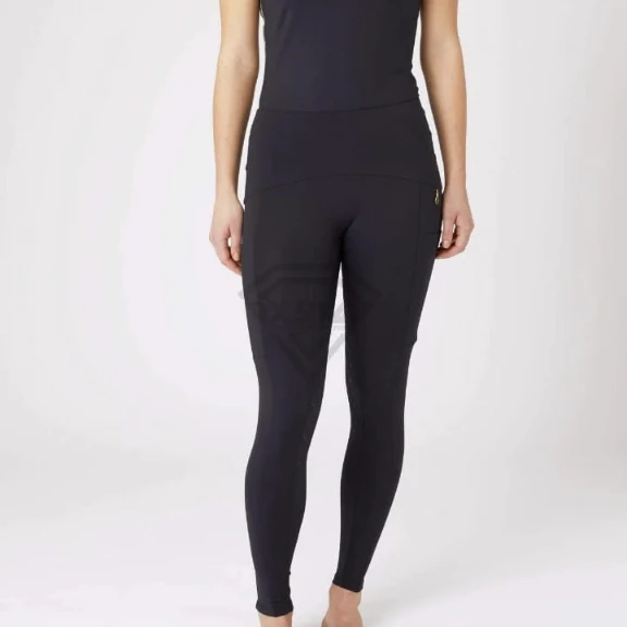 Women High Waist Full Length Knitted Leggings Solid Color Four-Way Stretch Elastic Waist Pants