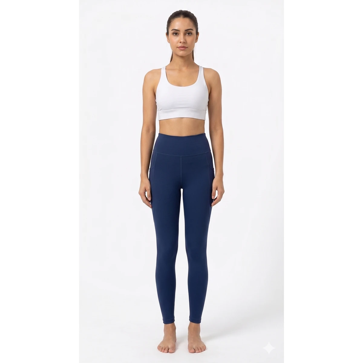 Women Breathable High Waist Workout Yoga Pants with Knitted Weaving Stretch Fabric and Butt Enhancement Support Yoga Exercise