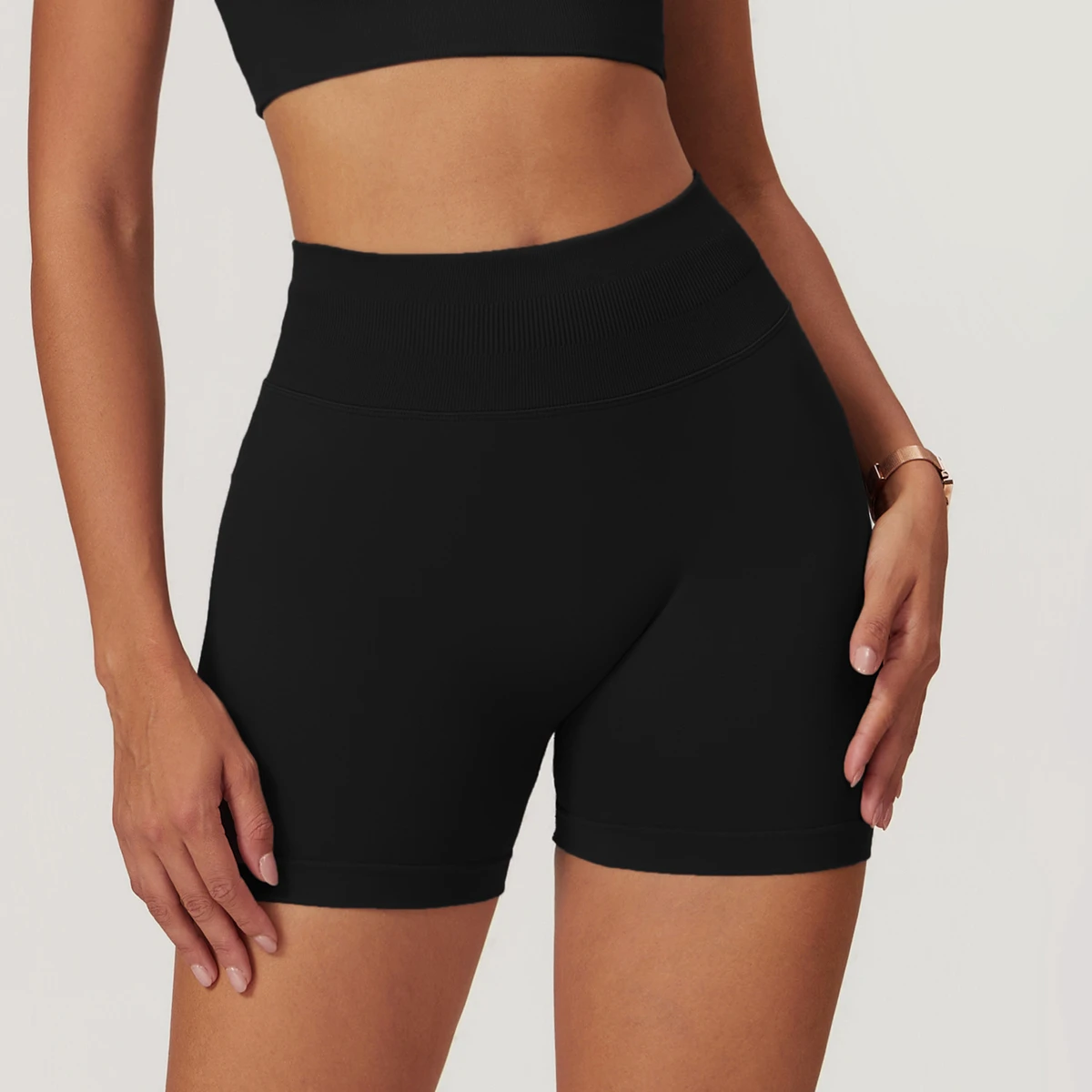 Seamless High Waist Yoga Shorts for Women - Quick Drying, Tight & Butt Lifting for Summer Athletic Activities