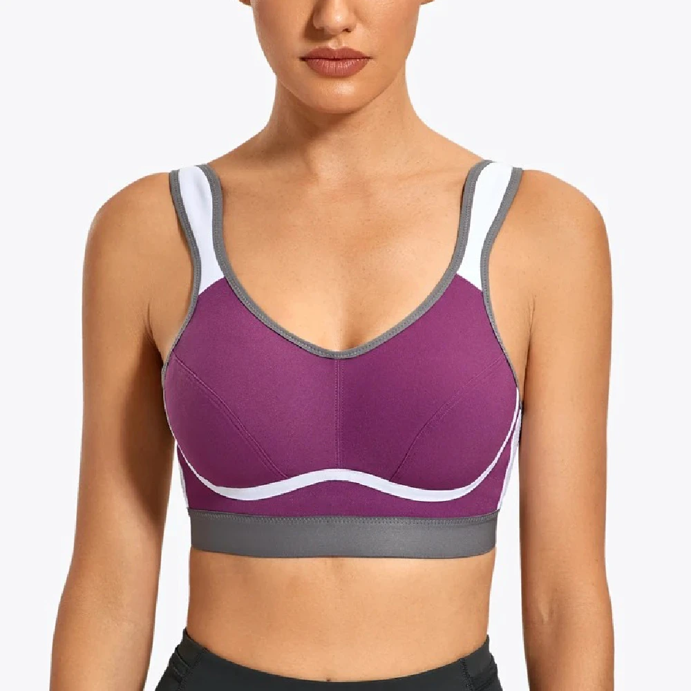 Breathable Backless Front Neck Sleeveless Customized Color Logo Printing High Quality Fitness Gym Wear Women High Sports Bra