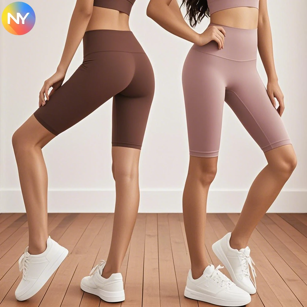 Women's Five-Point High Waist Tummy Control Yoga Shorts With Buttery Soft Fabric And No-Embarrassment Process For Active Women