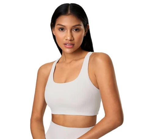 One-Piece Cup Sports Bra Wide Shoulder Strap Ribbed Beauty Back Yoga Sports Vest New Gym Shock-proof Bra