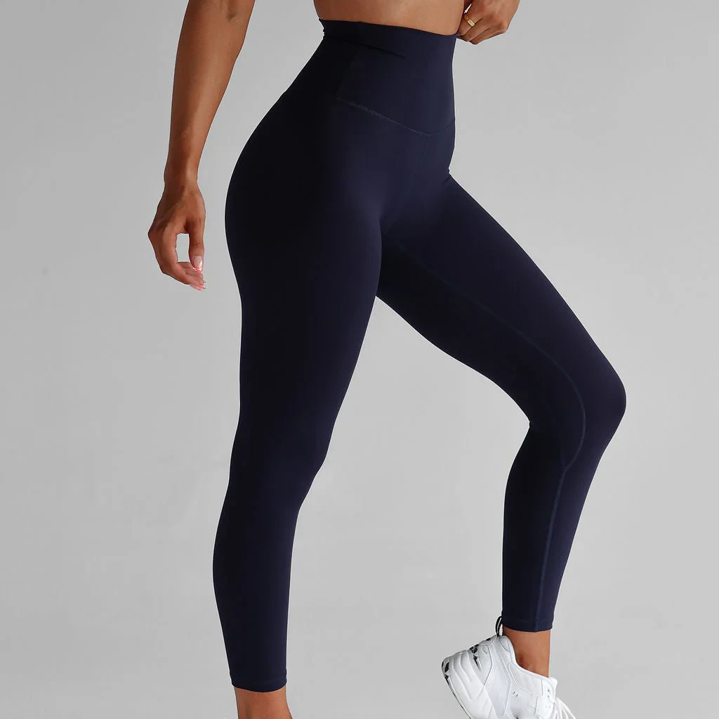 High Quality Gym Leggings Front Seam Butt Lifting High Waist Workout Yoga Pants Sports Fitness Yoga Leggings