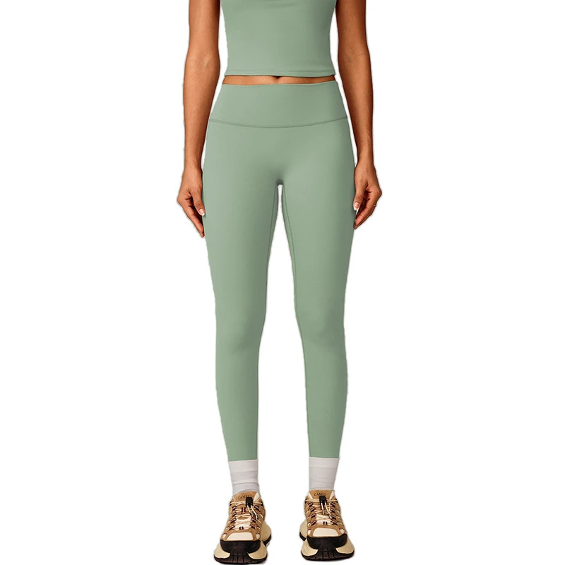 High Waist Hip-lifting Solid Yoga Fitness Pants Women's Running Quick-drying Slimming Tight Spandex/Nylon Wrinkle-resistant XXL