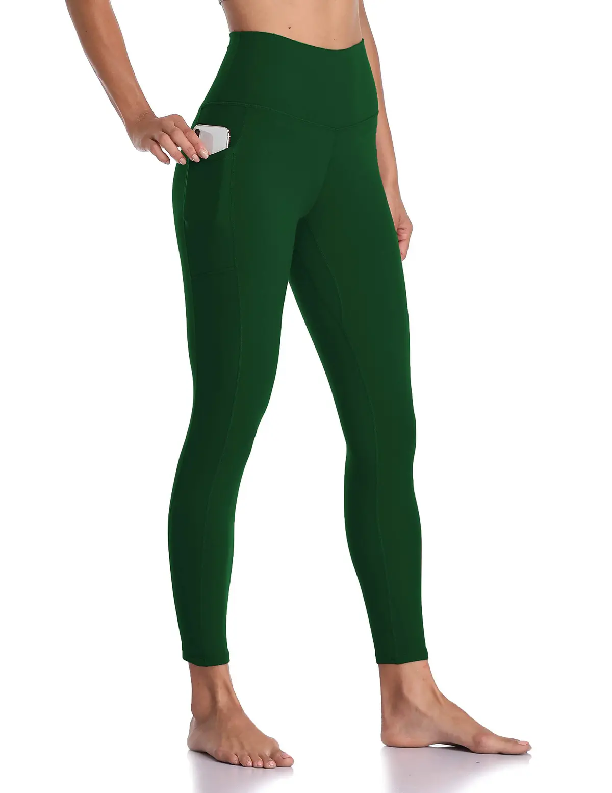 Workout Yoga Leggings Pants High Waist Spandex/Polyester Quick Dry Breathable Tummy Control Eco-Friendly Wholesale Low Price