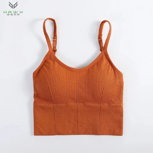 Adult Female Sexy Sports Tank Top Yoga Fitness Bra Lingerie with Steel Ring Wraps Back Bra Sling Gathered for Teenagers