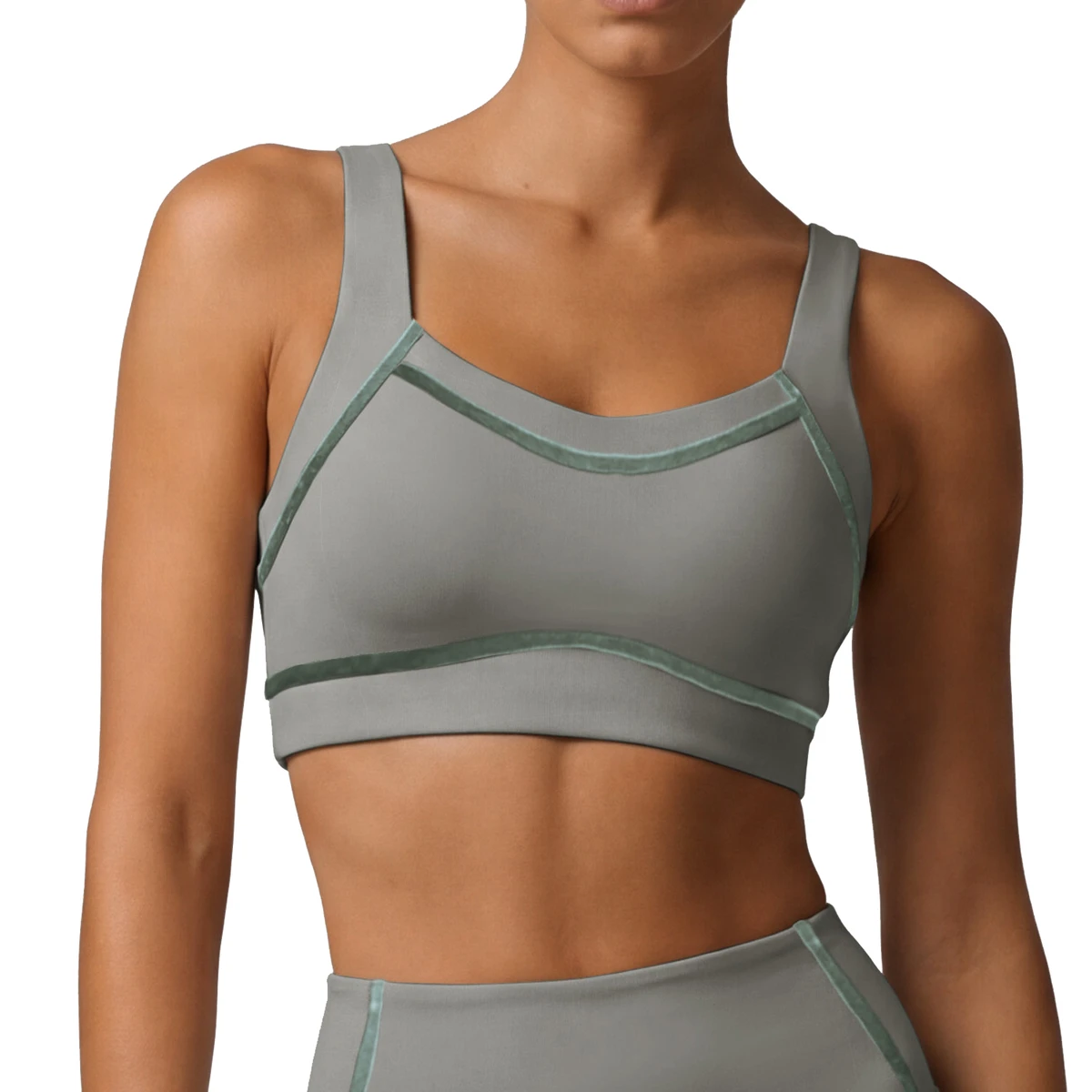 Backless High- Sports Bra for Women Removable Pads Lightweight Breathable Four-Way Stretch Crisscross Straps Gym Fitness