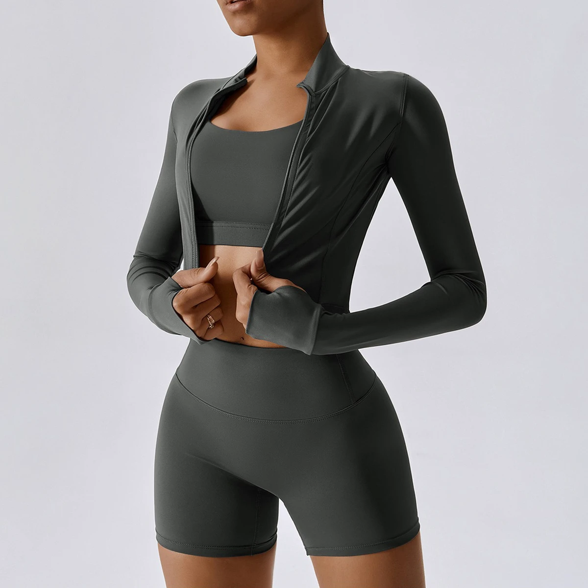 High Quality Women's 2-Piece Gym Wear Set Seamless Yoga Leggings High Waist Print Breathable Crop Top Custom Logo Solid Pattern