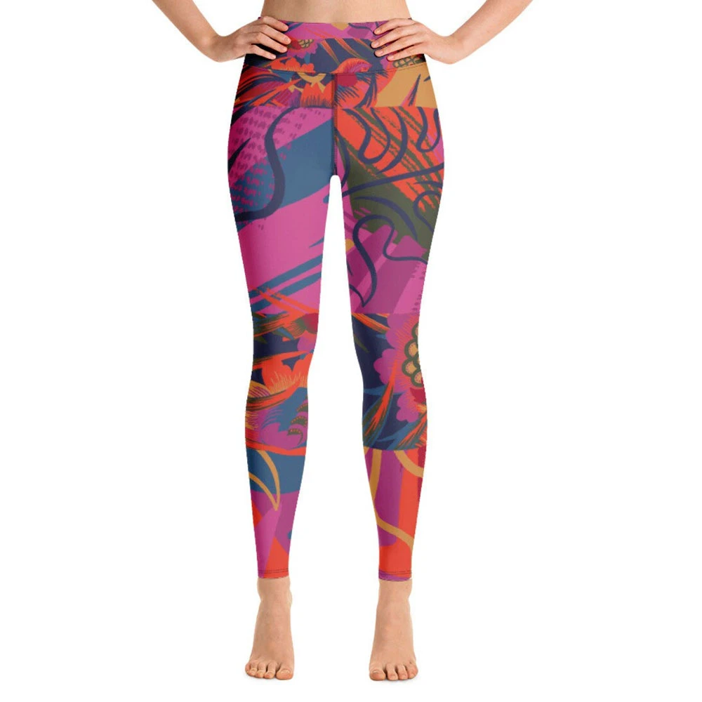 OEM Supply Women Drawstring Solid Sublimation High Waist Workout Leggings Wholesale Running Gym Fitness Yoga Tights