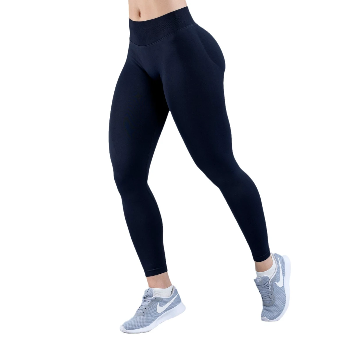 For for Explosions 30 Color Three Waist Pleated Hip High Waist Fitness Seamless Solid Spandex/nylon Yoga Trousers