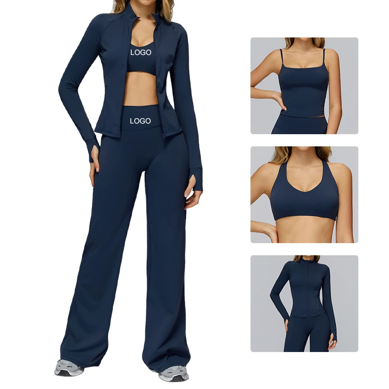 High Waist Wide Leg Yoga Pants Women Loose Outdoor Casual Fitness Workout Long Yoga Leggings