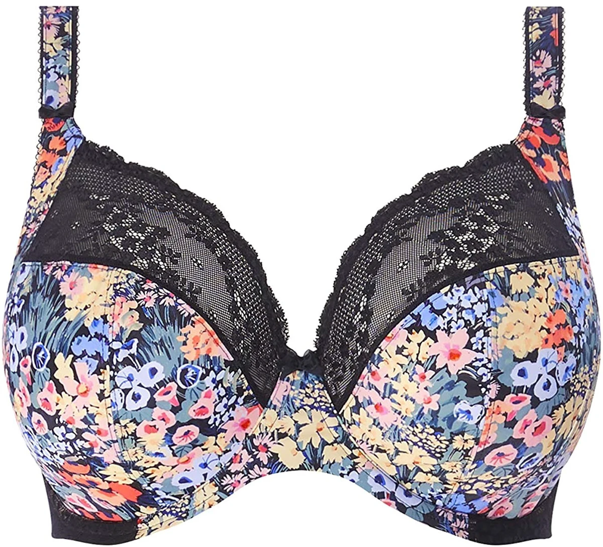 FREE SAMPLE Women's Lace Smooth Elastic Underwire Bra Seamless Full Cup Transparent Lining With Adjustable Shoulder Straps