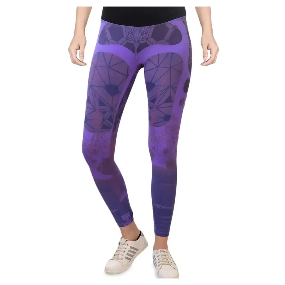 Custom Design Sublimation Gym Fitness Leggings High Waist 4 Way Stretch Yoga Pants Running Workout Tights for Women