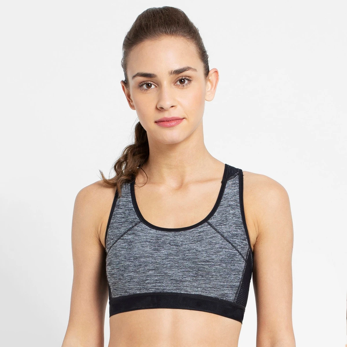 Hot Sale Free Design 2022 Active Padded Cheap Wholesale New Plus Size Breathable Reversible Skin Women High Neck Sports Bra Top