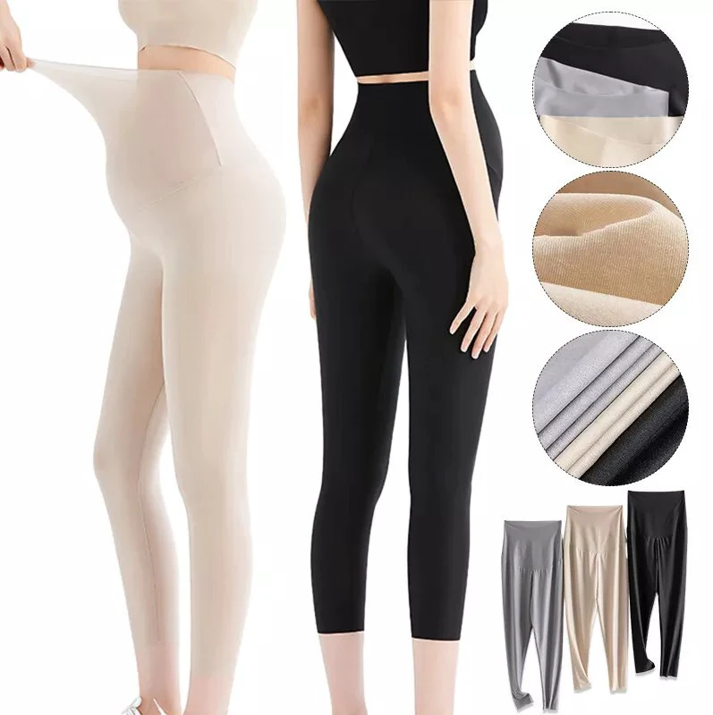 Maternity Leggings Under Belly Comfy Stretch Pregnancy Leggings Athletic Soft Yoga Pants