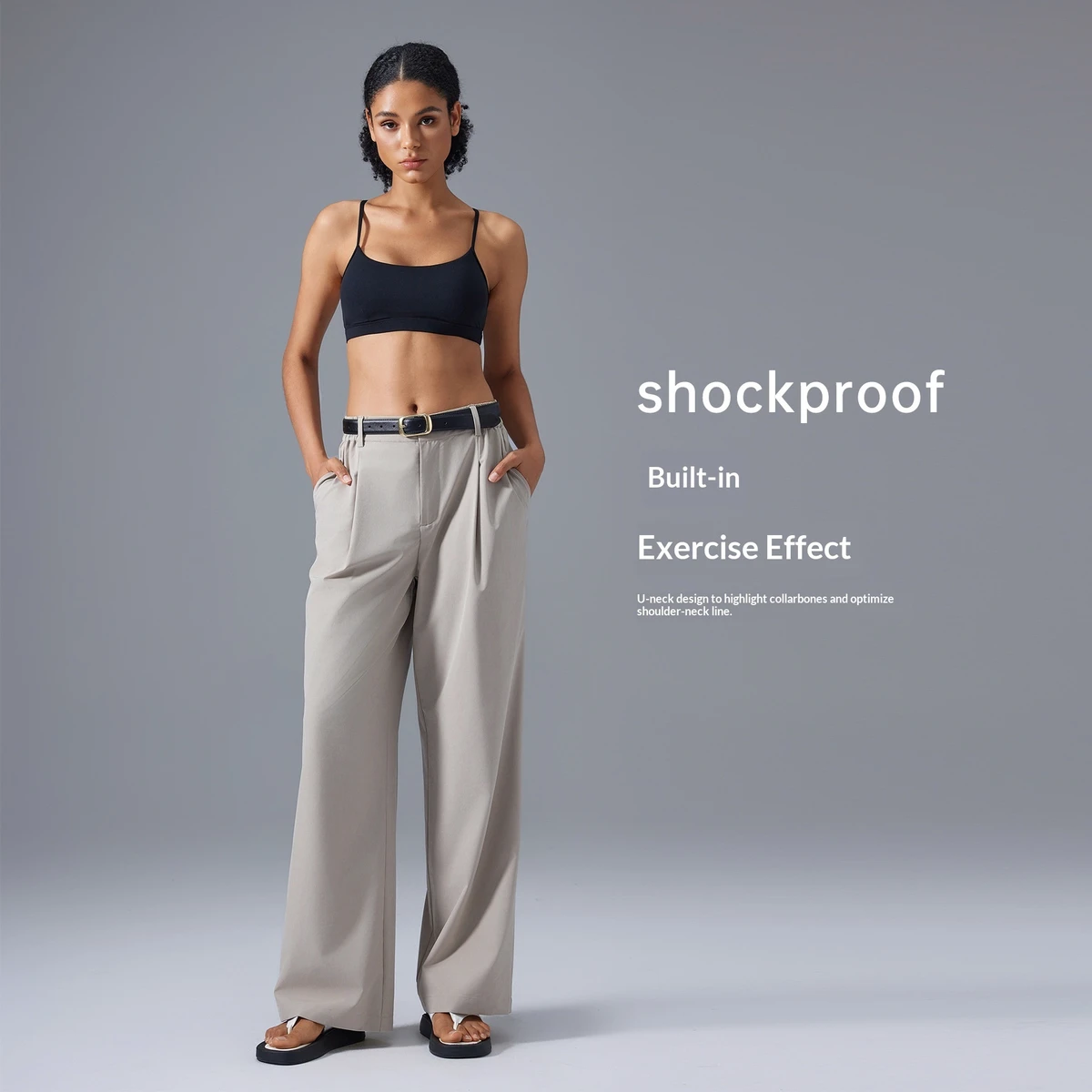 Adjustable Shoulder Strap Beautiful Back Sports Underwear Women's Running High Support Shockproof Fitness Bra Removable Pads