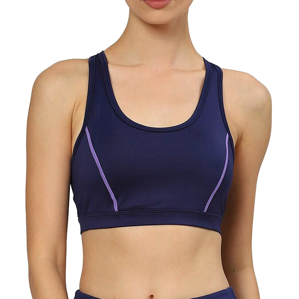 Low Price Best Selling Women Sports Bra Plus Size Front Logo High Support Quick Dry Spandex/Nylon for Adults