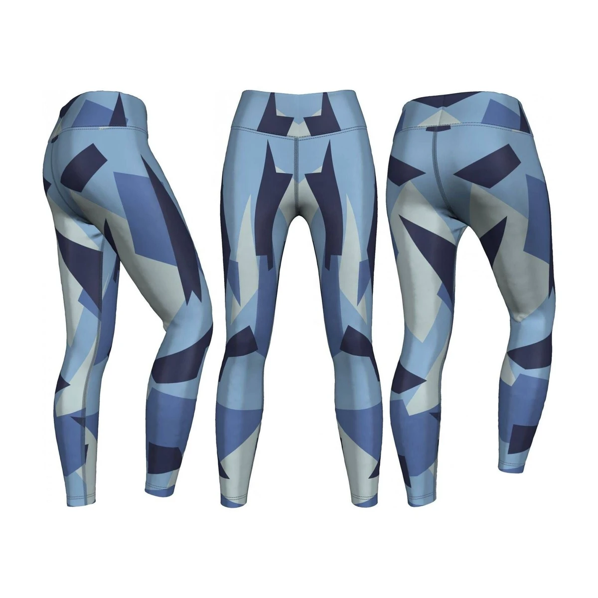 Wholesale Custom High Waist Sport Three-Quarter Yoga Workout Leggings for Women Made of Spandex Nylon with Customizable Logo