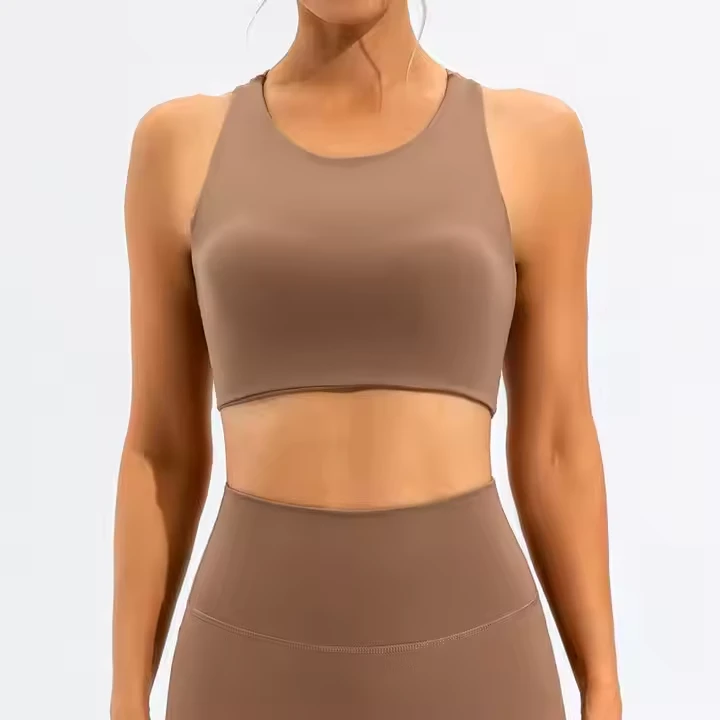 Custom Logo Solid Color High Quality Quick-drying Fitness Breathable Yoga Workout Bra