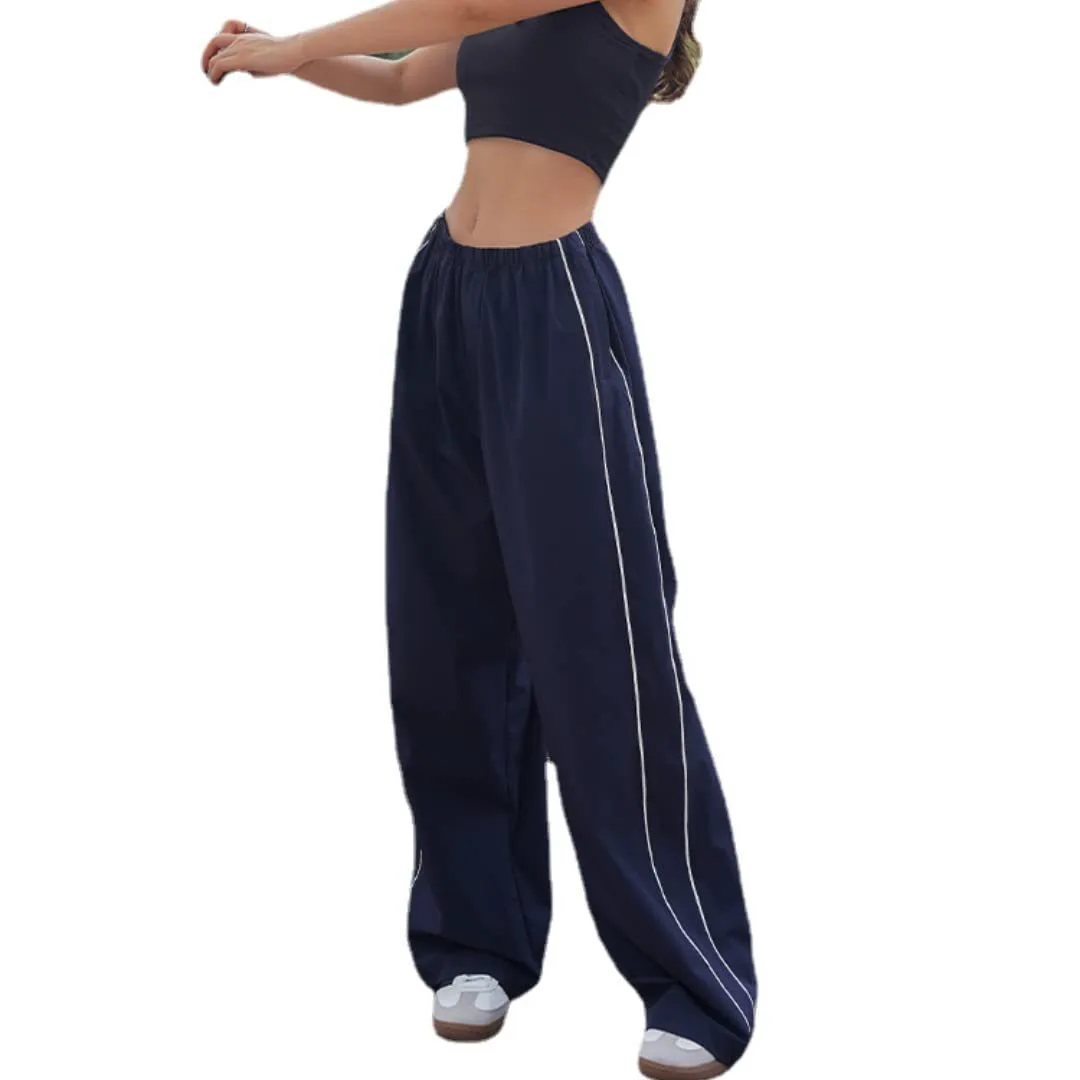New Summer Style, Casual Long Yoga Pants with Side Drawstrings & Elastic Waist, Multi-color Available