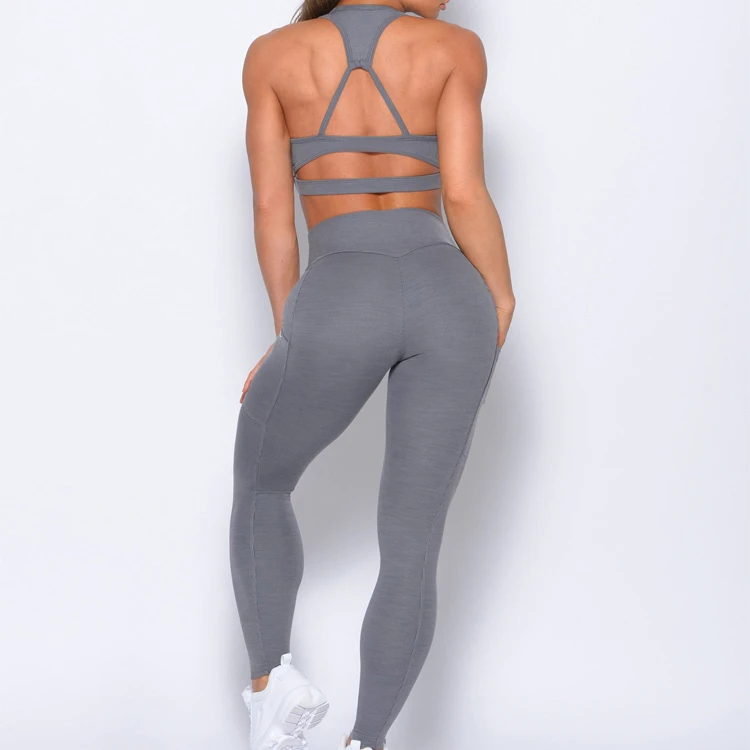 Newest Yoga Fitness Women Activewear High Quality Leggings Seamless Gym Tye Dye Phone Pocket Bra