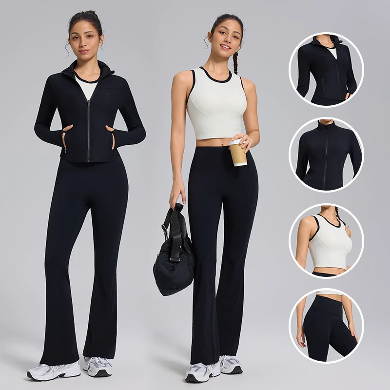 Women's Sports Wear Gym Fitness Yoga Sets Fitness Clothing Activewear Sets Women Sportswear High Waist Workout Clothes for Women