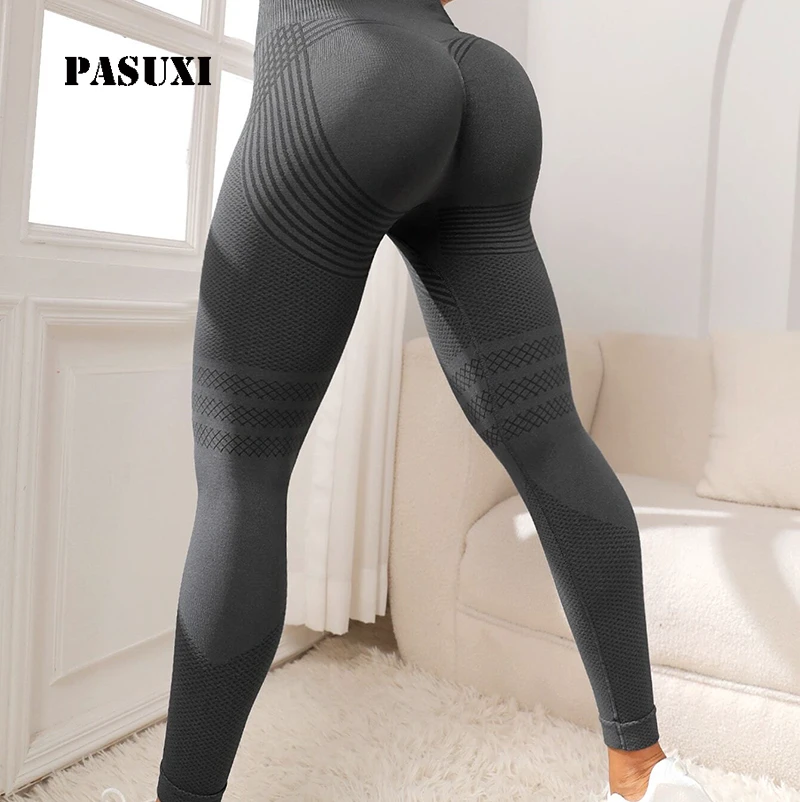 PASUXI Hot-Selling Seamless Hip-Lifting Leggings for Women | High-Waist Tummy Control Gym Yoga Pants Gym Fitness Clothing Tight