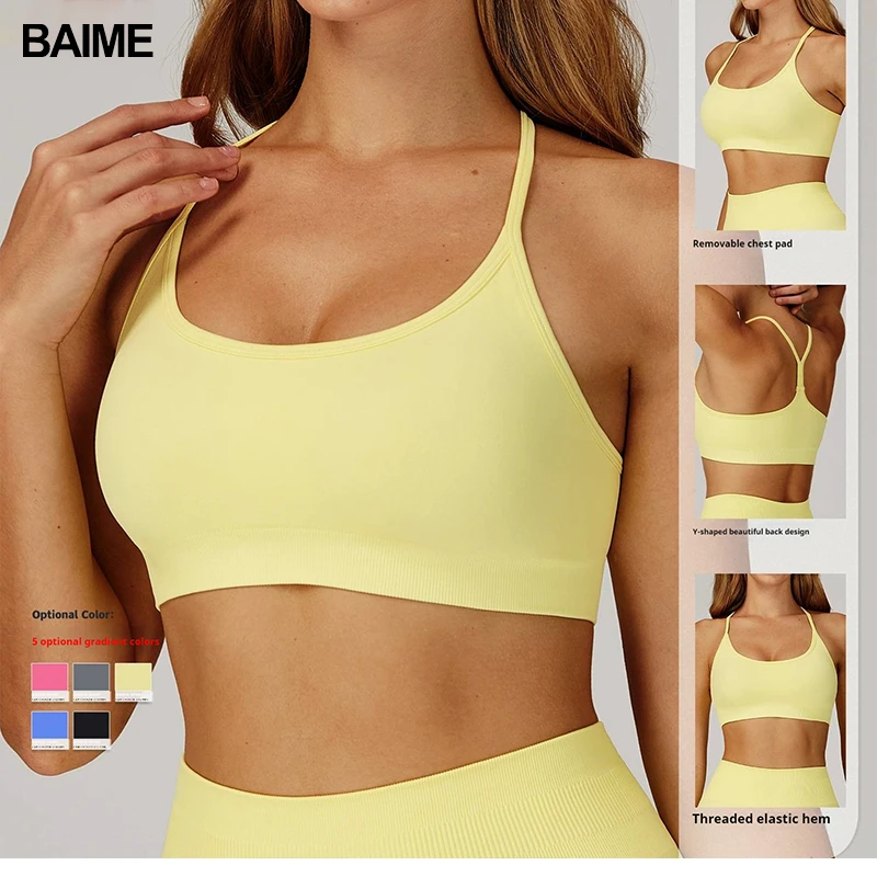 On-Time Shipping Lightweight Comfortable to Use High Impact Sports Bra Backless Sports Bra for Gym