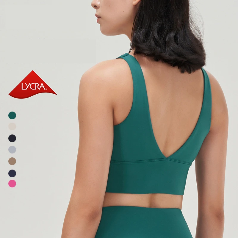 Top Quality Factory Direct Fitness Yoga Sports Bra Breathable Deep V Beauty Back Gym Bra for Women