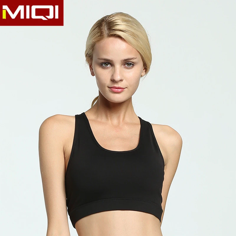 Breathable Compression Sexy Yoga Bra Crop Top Wholesale Custom Racerback Sports Bras With Pocket