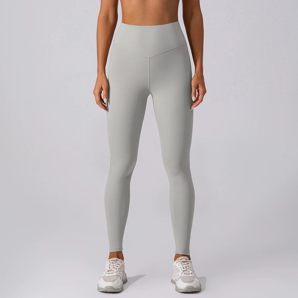 Buttery Soft Lightweight Solid Shapewear Yoga Leggings for Women with Four-Way Stretch High Waist Full Length Spandex/Nylon