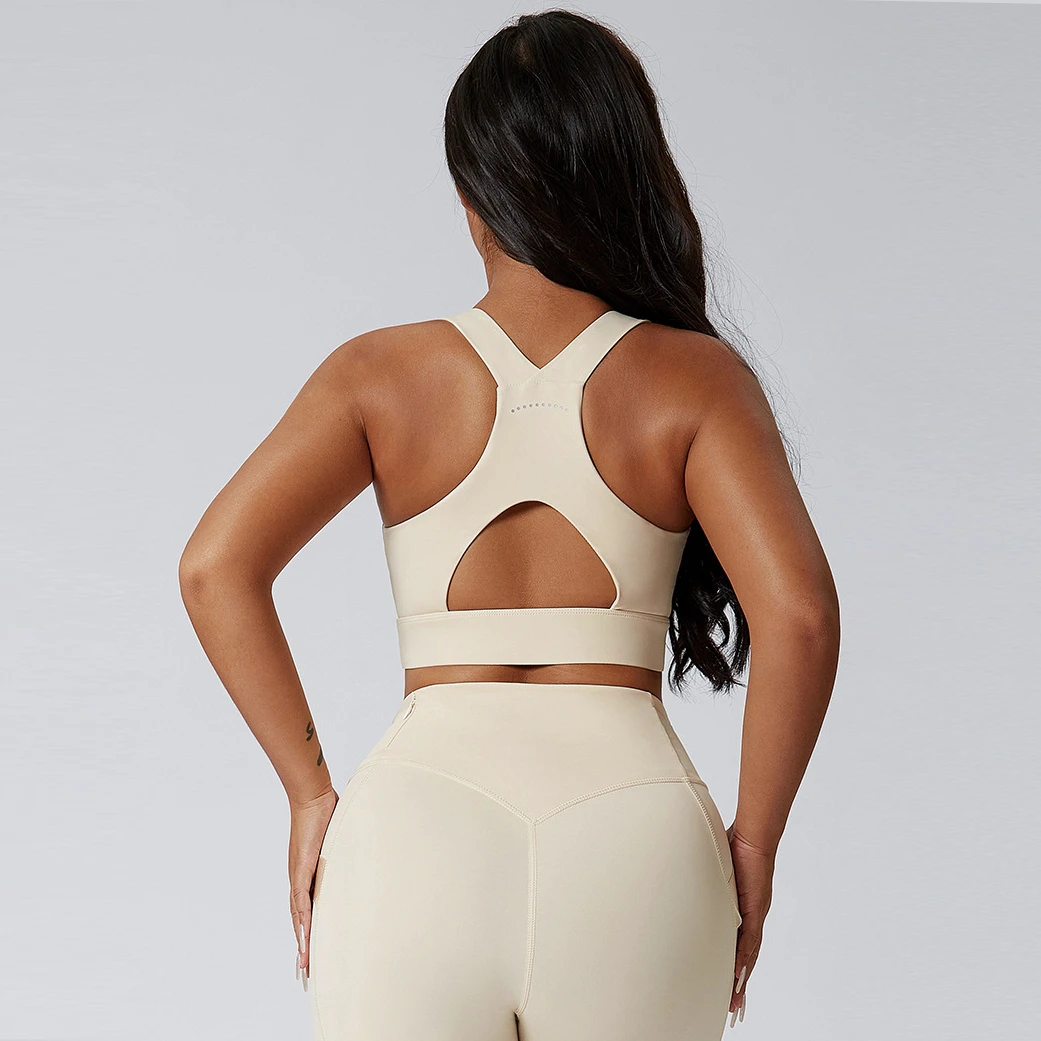 Women's Lightweight Moisture Wicking Breathable Naked Feeling High Support Fitness Running Sports Bras