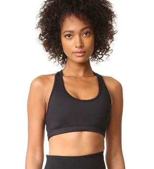 Cheap Sexy Breathable Plus Size Open Back Medium Support Sports Bra for Yoga Women