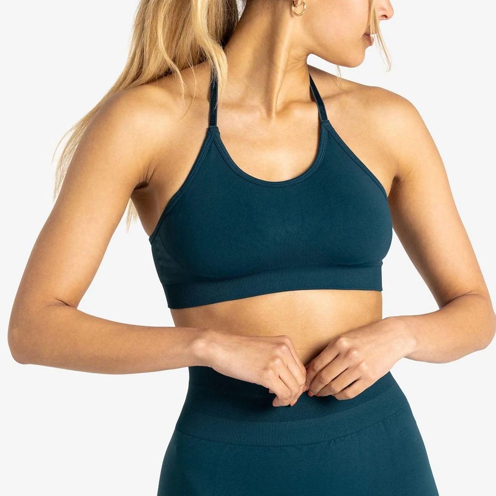 Quick Dry Seamless Plus Size Sports Bra for Women Custom Front Logo Yoga Fitness Bra High Quality Running Workout Activewear