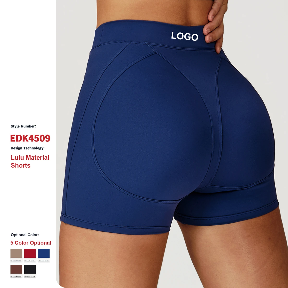 Custom High-Quality Quick Drying Yoga Shorts High Waist Tight Running Sports Pants Women Gym Outdoor Running Fitness Yoga Shorts