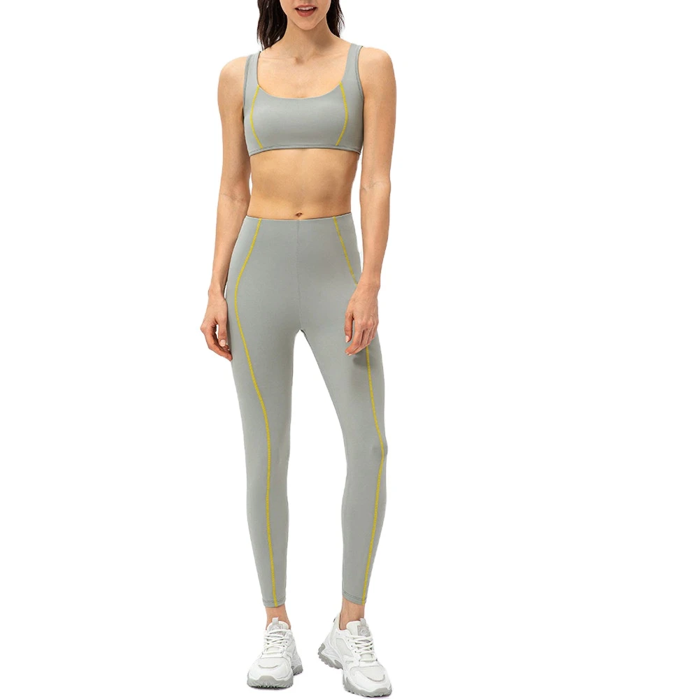 Women's High Quality 2-Piece Seamless Yoga Set with Elastic Waist Print Pattern Sports Gym Wear Fitness Workout