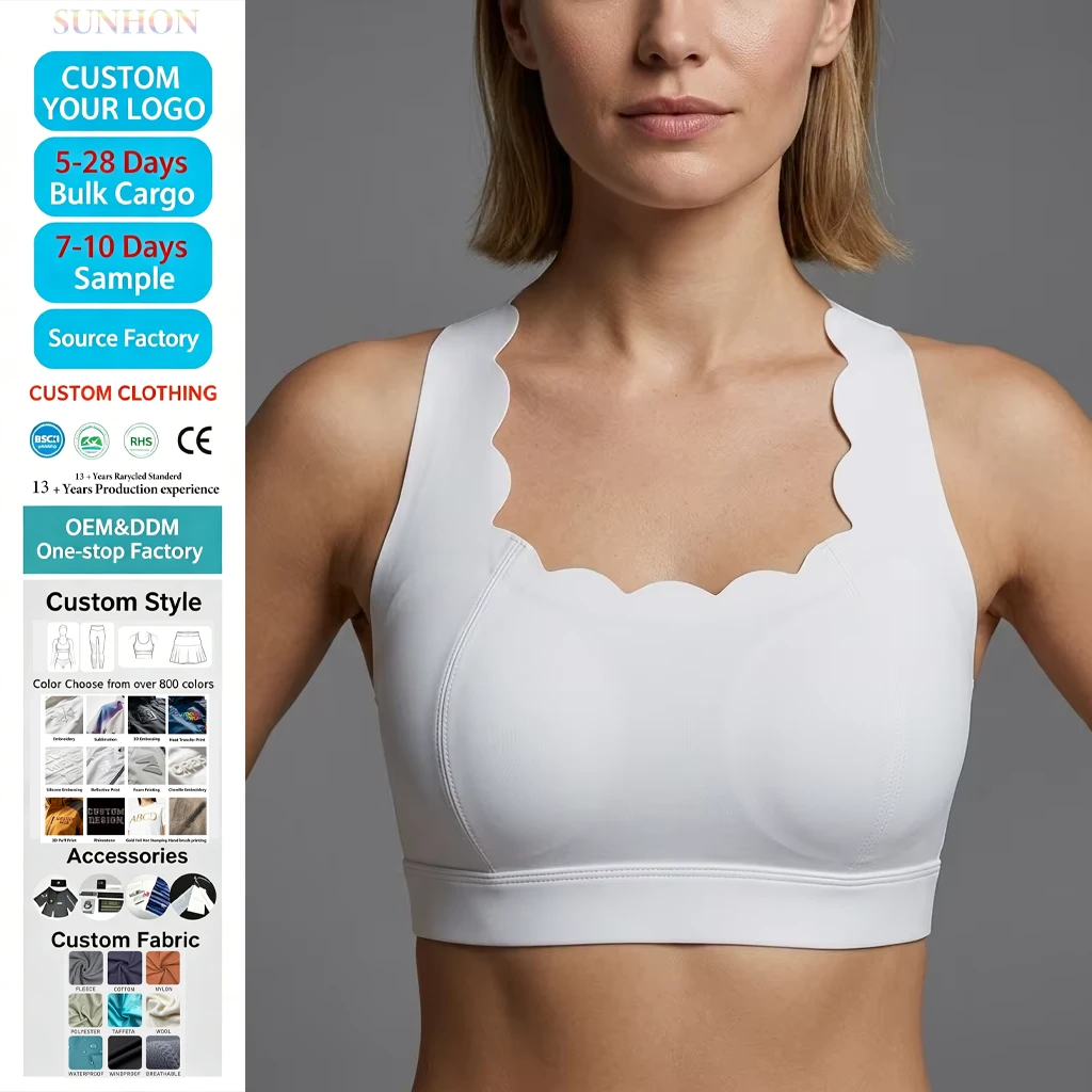 2025 Hot Selling Comfortable Cross Strap Sports Bra Spandex Nylon High Waist Seamless Fitness Yoga Womens Quick Drying