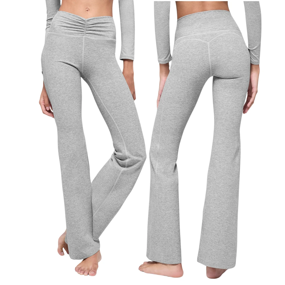 Hot Ladies High Waist Yoga Capri Style Cropped Gym Leggings Full Length Workout Tights Fitness Pants Elastic Waist