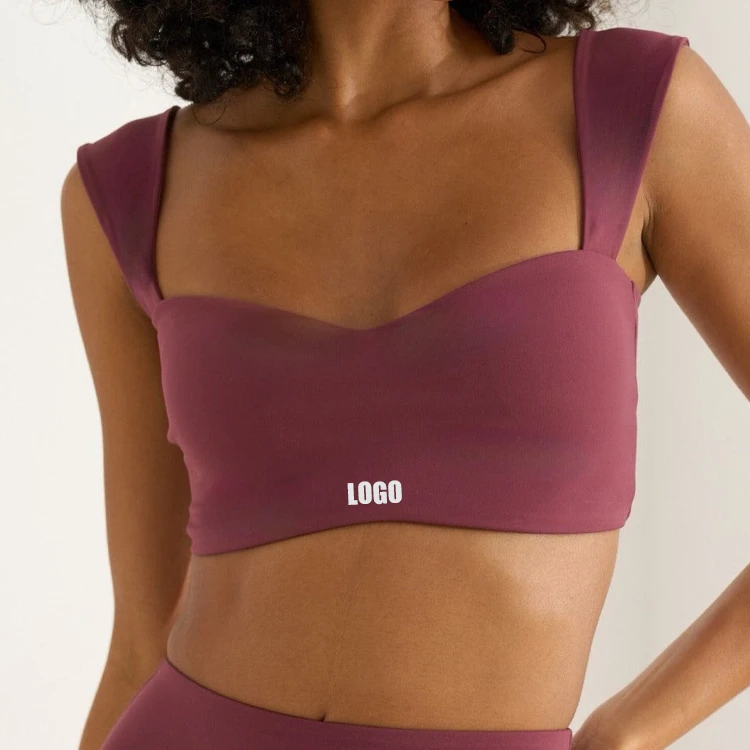 Custom Manufacturers Soft Four Way Stretch Moisture Wicking Removable Pads China Sexy Film Girl Sexy Big Sport Bra For Women