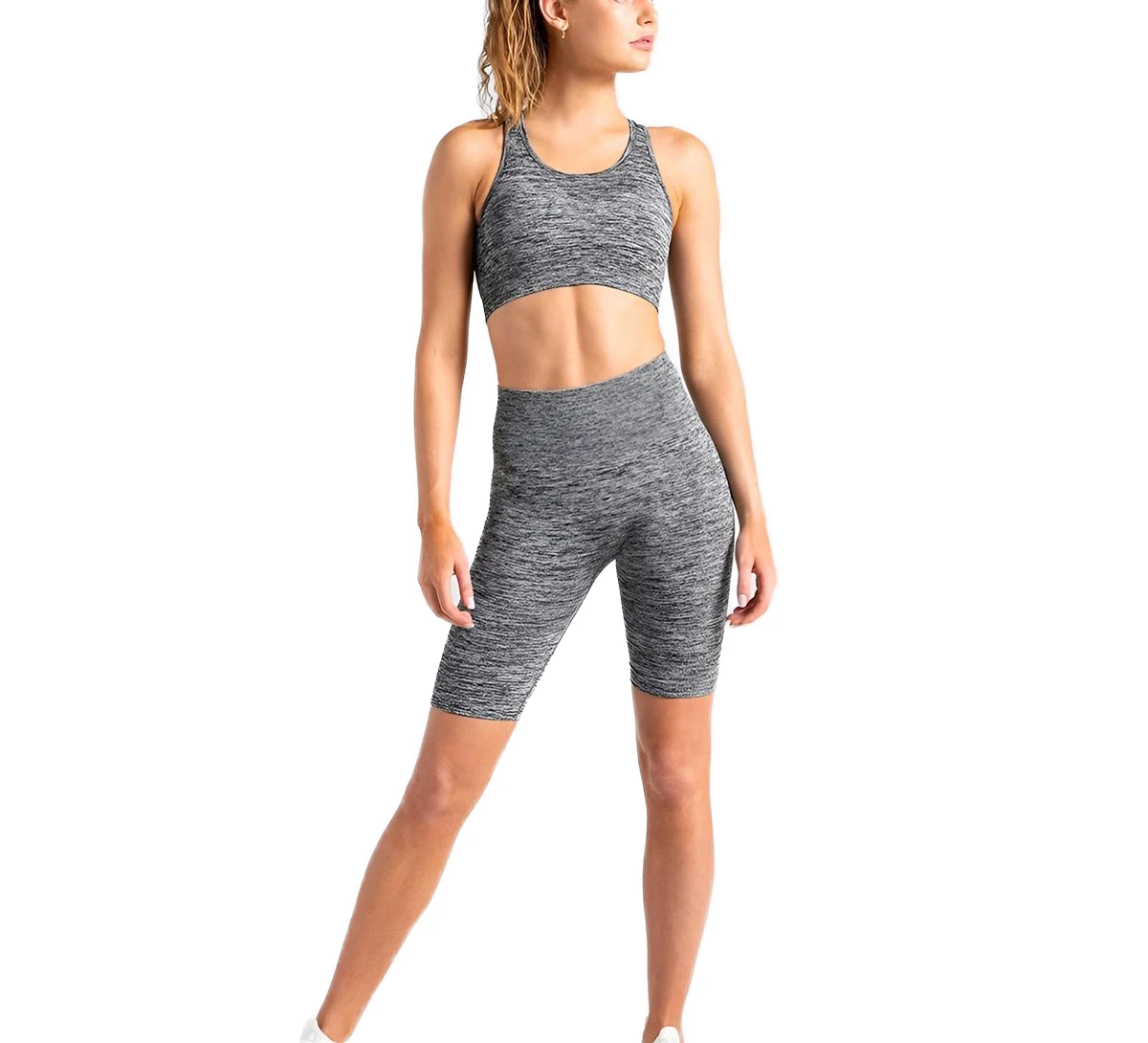 Tight Breathable Solid Yoga Shorts Women's High Waist Tummy Control Fitness Pants Hip-lifting Quick-drying Wrinkle-resistant