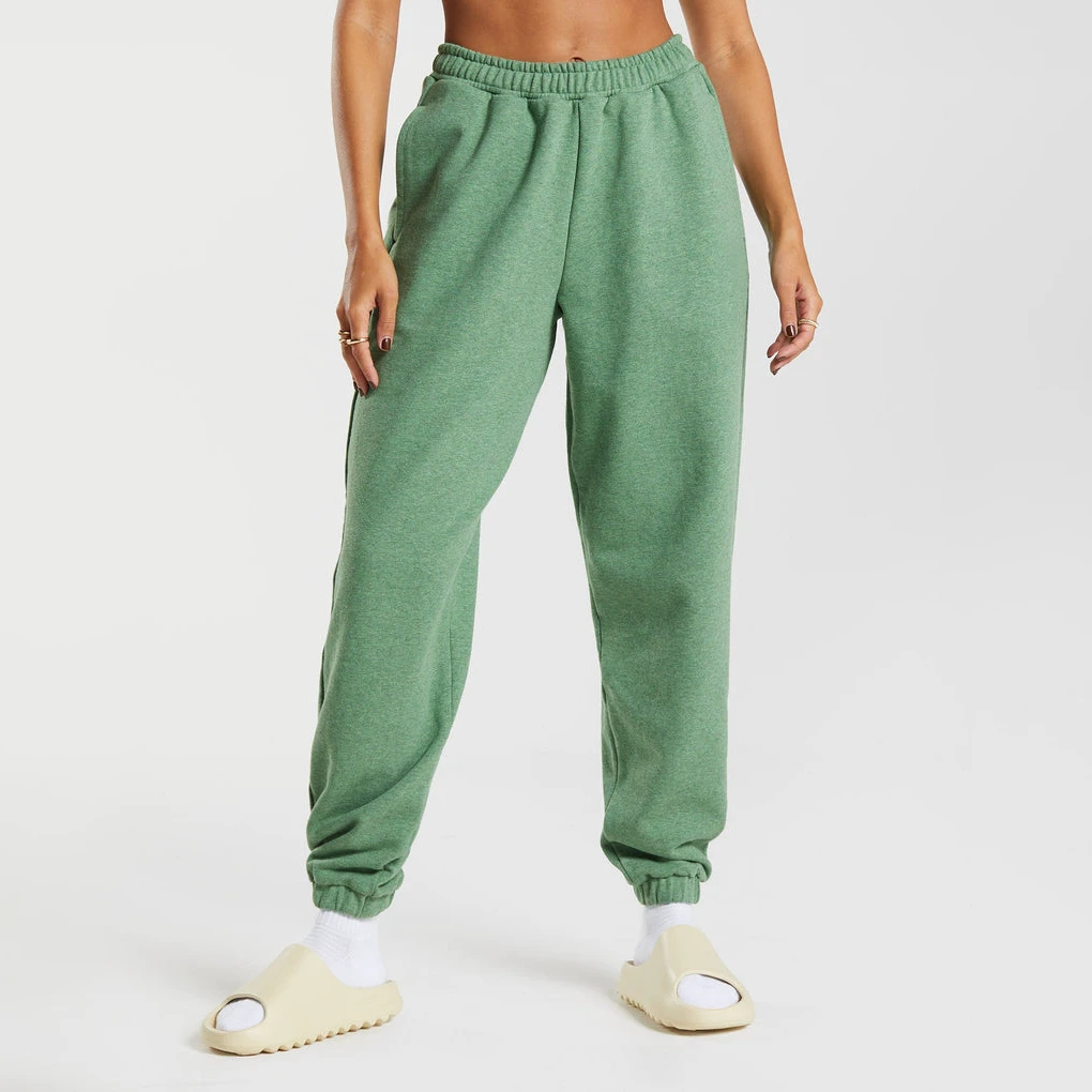 Women Autumn Casual Baggy Ankle-length Trousers Loose Elastic Waist Sports Pants Candy Jogger Color Sweatpants OEM Service