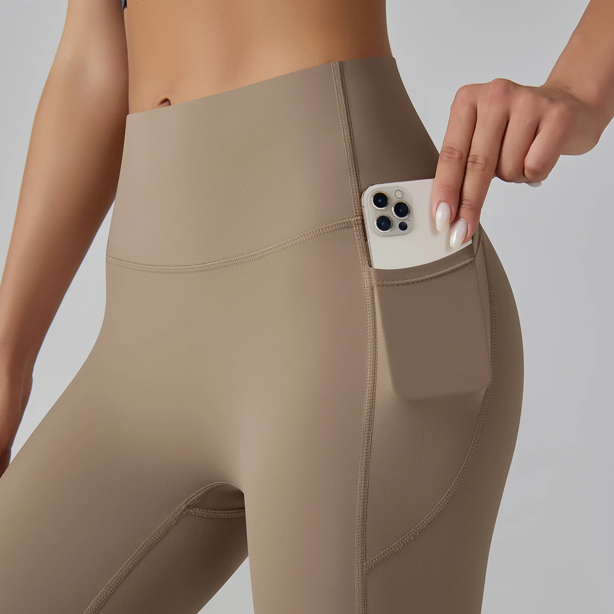 High Quality Custom Fitness Workout Yoga High Waist Butt Lifting Gym Sport Women Running Leggings With Pockets