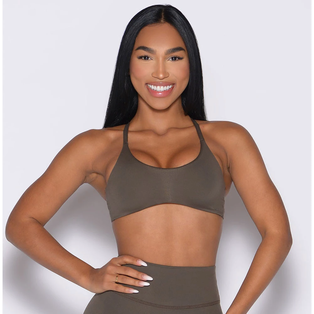 Women's High Support Plus Size Lightweight Sports Bra Soft Padded Quick Dry Stretchy Mesh Insert Fitness Top Breathable