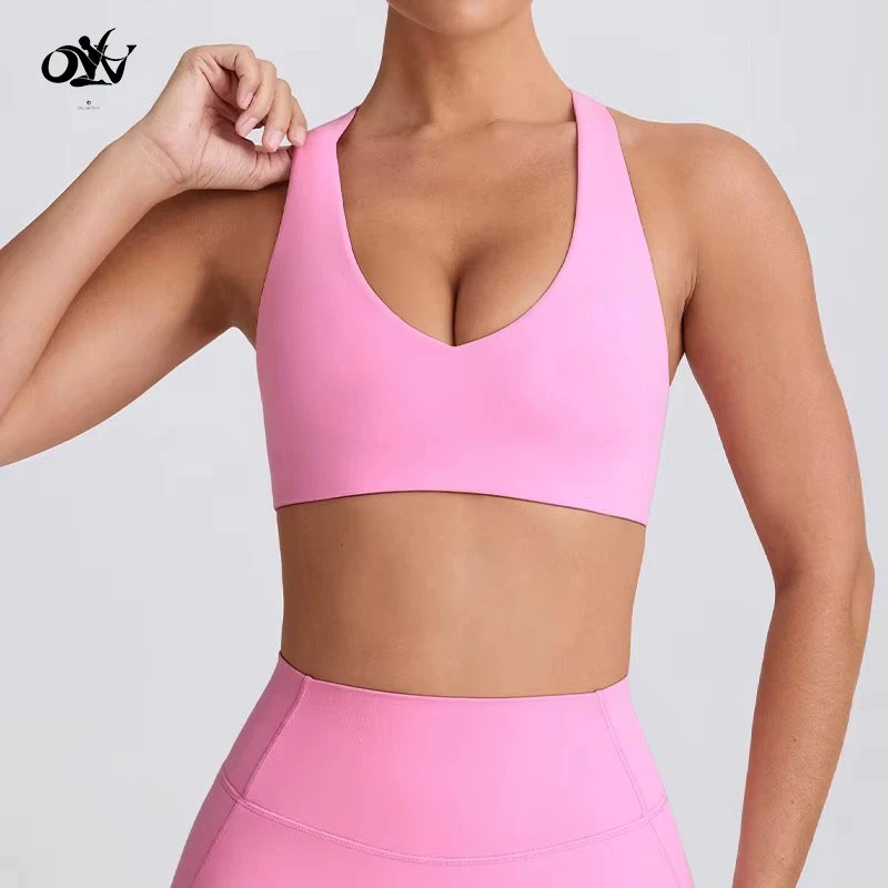 Quick-drying Breathable Sports Bra Outdoor Running Fitness Soft and Comfortable Fitness Wear Shock Absorption Sports Bra Yoga