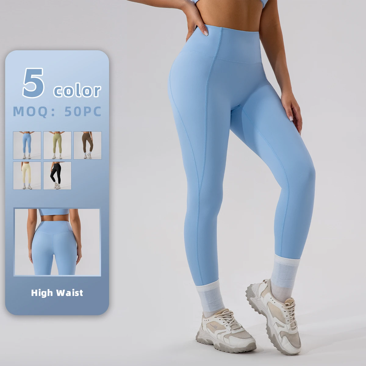 New High Waist Sports Yoga Pants Pilates Running Quick Drying Fitness Leggings