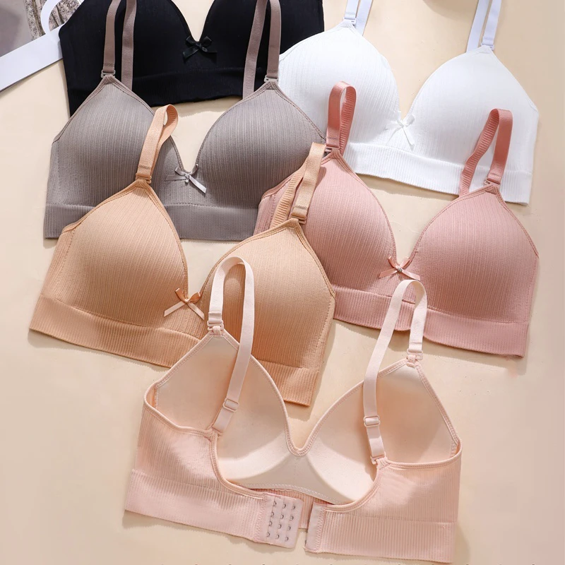Women's Push up Full Cup Sport Bra with Adjustable Detachable Strap Wire Free Breathable & Quick Dry Seamless Bra