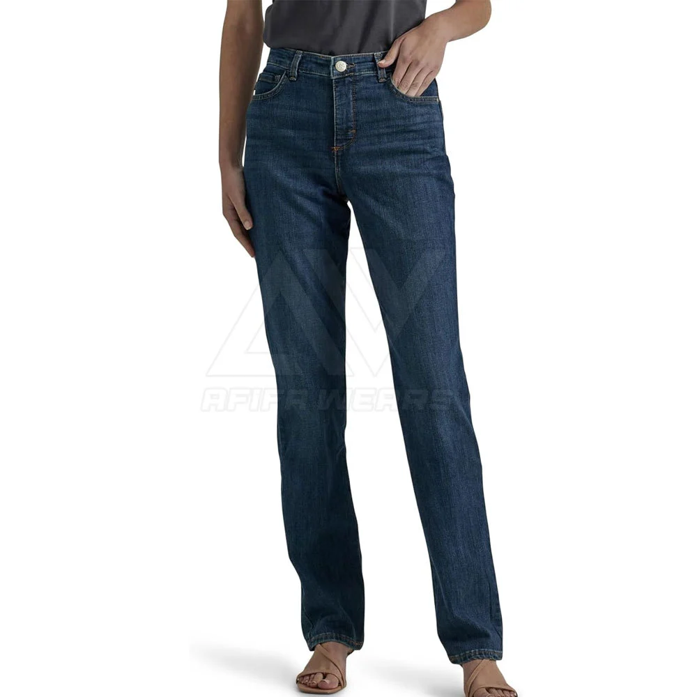 Comfortable Slim Fit Women's Casual Jeans Pants Fashionable Elastic Logo Decorated XL Size for Summer and Winter New Condition
